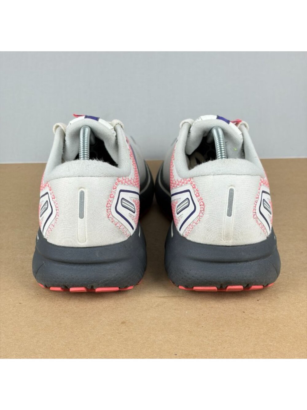 Brooks Ghost 14 Athletic Running Shoes Womens 10 White Purple Pink Breathable - Picture 4 of 10